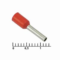 Наконечник втулочный DN01008 RED (1.4X8MM)