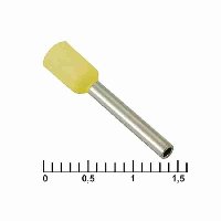 Наконечник втулочный 110005433 DN01012 YELLOW (1.4X12MM)