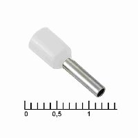 Наконечник втулочный DN01508 WHITE (1.7X8MM)