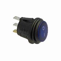 Переключатель  SB040-12V BLUE IP65 ON-OFF Ф20.2MM