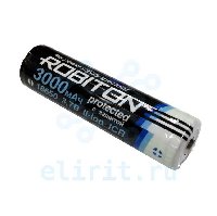 Аккумулятор  18650  3.7V 3000MAH  LI-ION ROBITON ICR