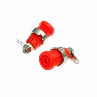 Гнездо Z016 4MM PANEL JACK RED