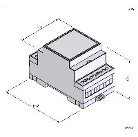 Корпус 110006081 НА DIN РЕЙКУ  53.3*90.2*57.5  D3MG  GAINTA