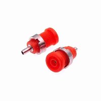 Гнездо  Z014 4MM PANEL JACK RED