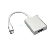 Переходник  HDMI(F) - TYPE-C KS-363 КАБЕЛЬ 10СМ