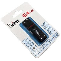 Флешка  64GB MIREX  KNIGHT BLACK