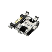 Разъем  ГНЕЗДО MICRO USB НА ПЛАТУ (SMD) PU06