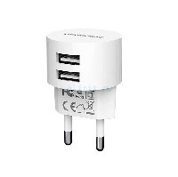 Блок питания  USB*2  5V 2.4A  BOROFONE BA23A