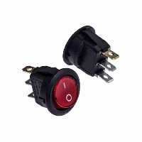 Переключатель KCD1-101N-8-C3-R/3P ON-OFF С ПОДСВЕТКОЙ