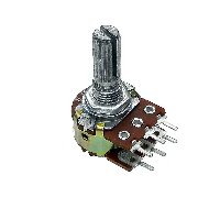 Потенциометр  16K2   10 КОМ * 2  (KC) С НАСЕЧКОЙ