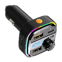 Авто  FM МОДУЛЯТОР CAF18 BLUETOOTH RGB