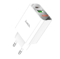 Блок питания USB 5V 3.0A + TYPE-C HOCO C100A 3.0 Блок питания USB 5V 3.0A + TYPE-C HOCO C100A 3.0