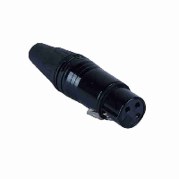 Разъем  CANNON (3F)  XLR ЧЕРНЫЙ JD-377 