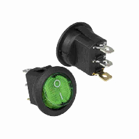 Переключатель  KCD1-101N-8-C3-G/3P ON-OFF С ПОДСВЕТКОЙ