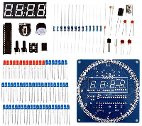 Плата  ЧАСЫ ТЕРМОМЕТР С НАБОРОМ ДЕТАЛЕЙ ДЛЯ ПАЙКИ