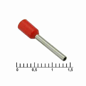 Наконечник втулочный  DN00712 RED (1.2X12MM)