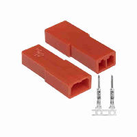Разъем 110012068  SYP-2PINM 2.54MM+TERMINAL КРАСНЫЙ