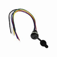 Разъем 110012072 ГНЕЗДО  USB3.1 TYPE-C-6PIN НА КОРПУС С ПРОВОДОМ