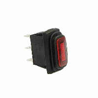 Переключатель  SB068 IP65 ON-OFF-ON 10.5X28.5MM КРАСНЫЙ