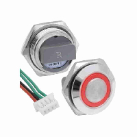Кнопка GQ16TF-4E/R/N OFF-(ON) С ПОДСВЕТКОЙ ТОНКАЯ