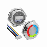 Кнопка GQ19TF-6E/RGB/N OFF-(ON)