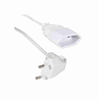 Удлинитель  5.0М 1Р (2*0.5 ПВС) УГЛОВАЯ ВИЛКА БЕЛЫЙ