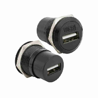 Разъем ГНЕЗДО USB2.0 A(F)-A(F) PN ПРОХОДНОЕ НА КОРПУС