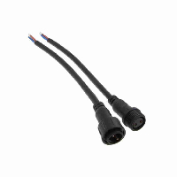 Разъем герметичный   2 PIN 21.5 ММ IP65 ПРОВОД 075ММ ПАРА