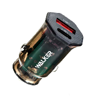 Блок питания  АВТО  5V USB 3000MA + TYPE-C  WALKER WCR-61