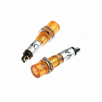 Индикатор 220V N-283Y   6ММ  ЖЕЛТЫЙ НЕОНОВЫЙ