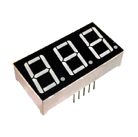 Lcd индикатор  0.56"  5631AB СИНИЙ 3 РАЗРЯДА 10 PIN ОК 