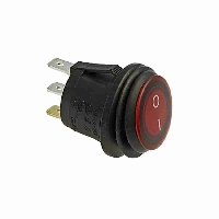 Переключатель  SB040-12V RED IP65 ON-OFF Ф20.2MM